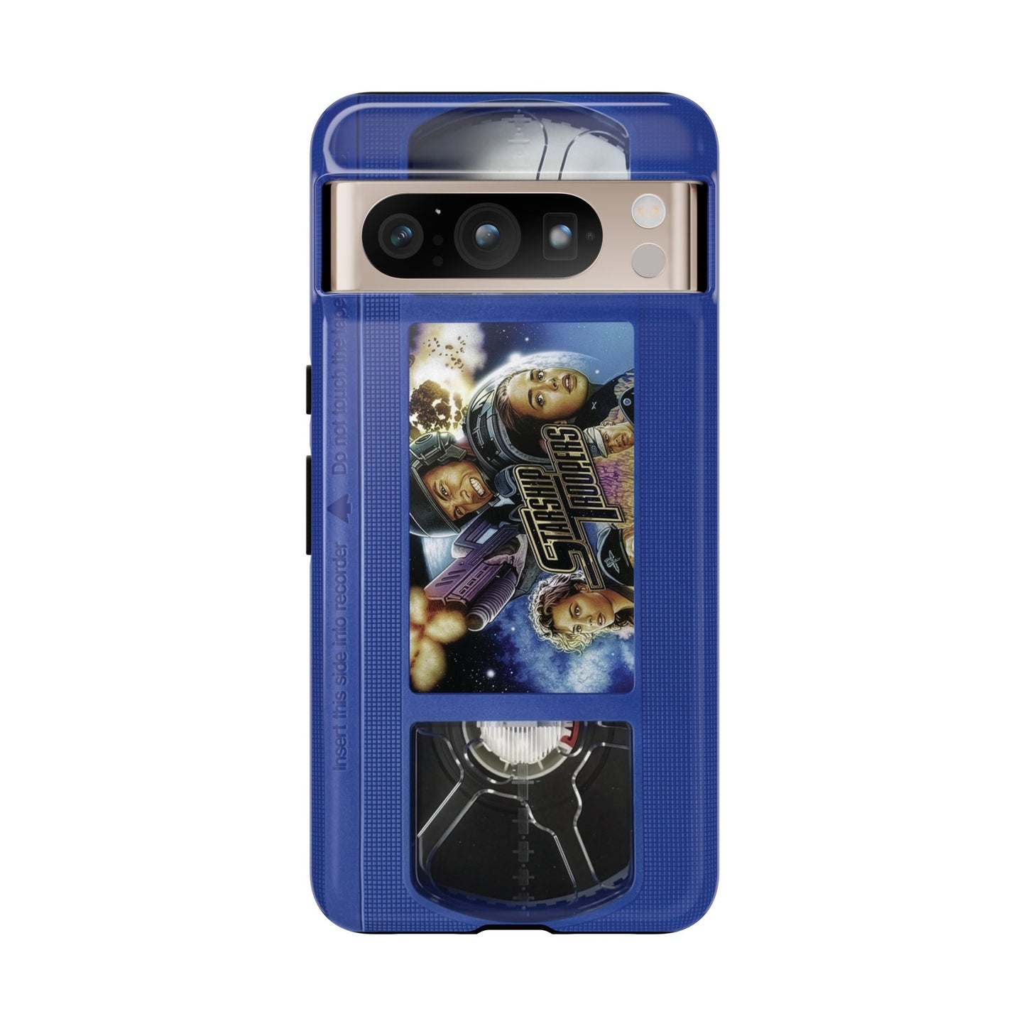 Starship Troopers Blue Impact Resistant VHS Phone Case