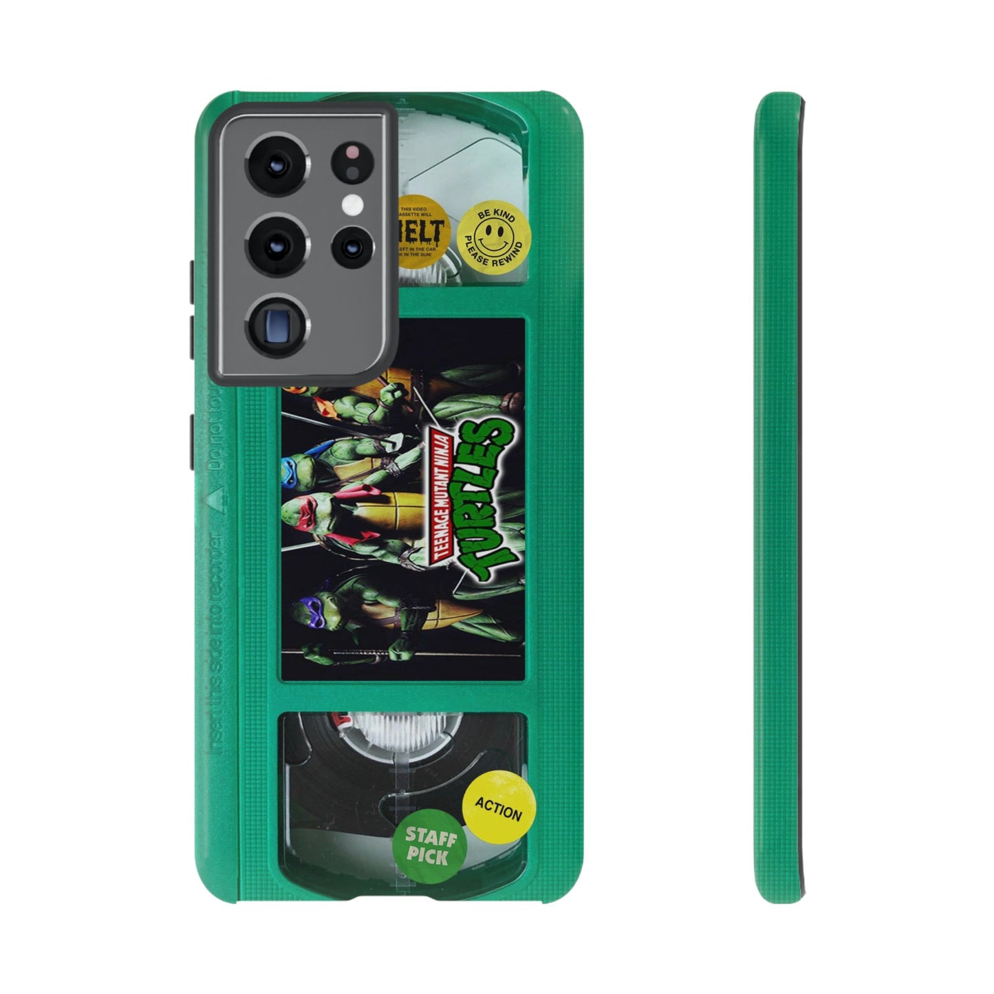 Teenage Turtles Green Impact Resistant VHS Phone Case