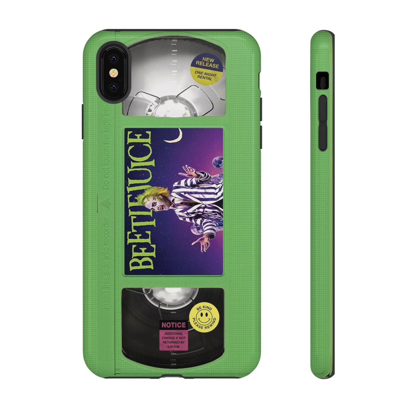 BJ  Limited Edition Green Impact Resistant VHS Phone Case