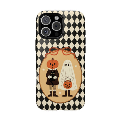 Retro Halloween Harlequin Impact Resistant Phone Case