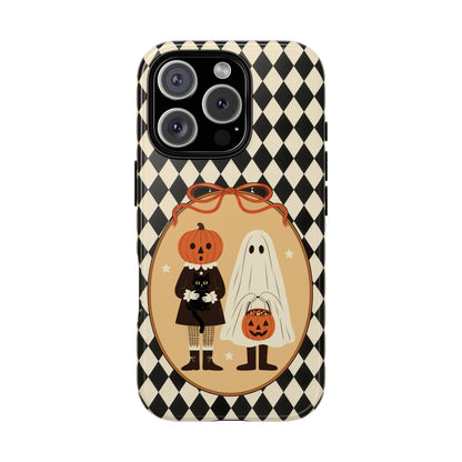 Retro Halloween Harlequin Impact Resistant Phone Case