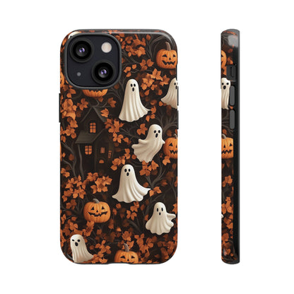 Halloween Ghosts & Autumn Leaves 3D Effect Phone Case