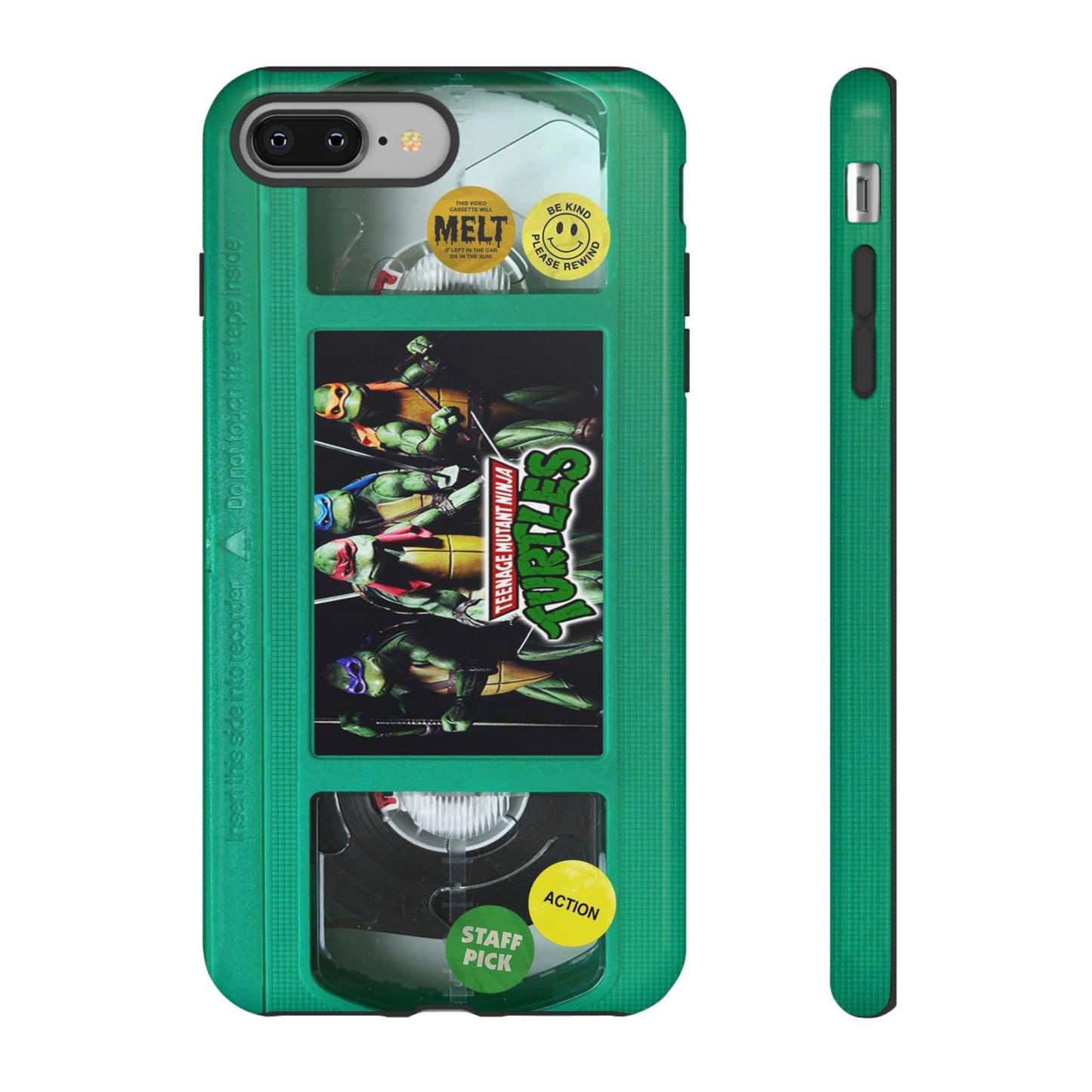 Teenage Turtles Green Impact Resistant VHS Phone Case