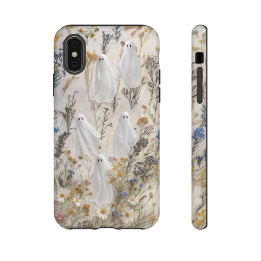 Pressed Floral Ghost Impact Resistant Phone Case