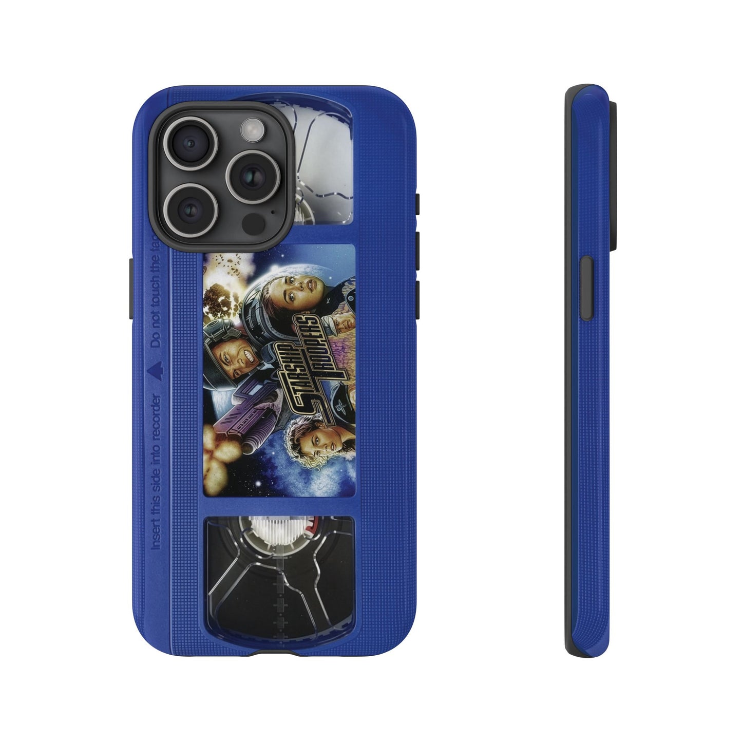 Starship Troopers Blue Impact Resistant VHS Phone Case