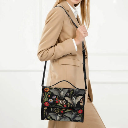 Nocturnal Pollinators Vegan Leather Satchel Bag