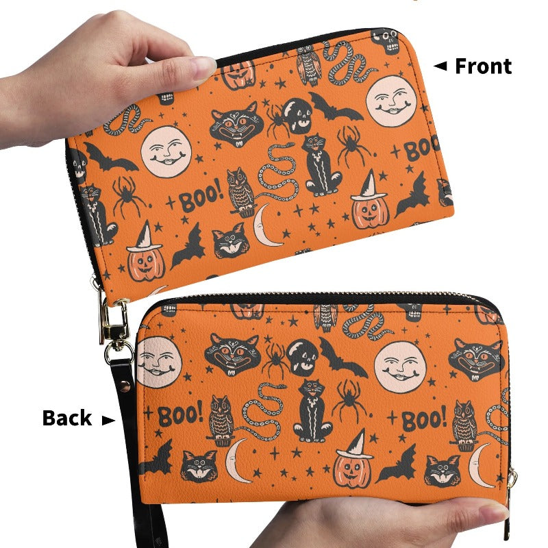 Vintage Halloween Vegan Leather Wallet