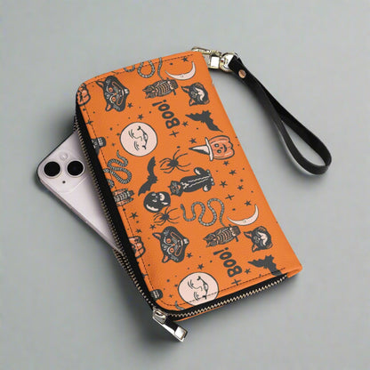 Vintage Halloween Vegan Leather Wallet