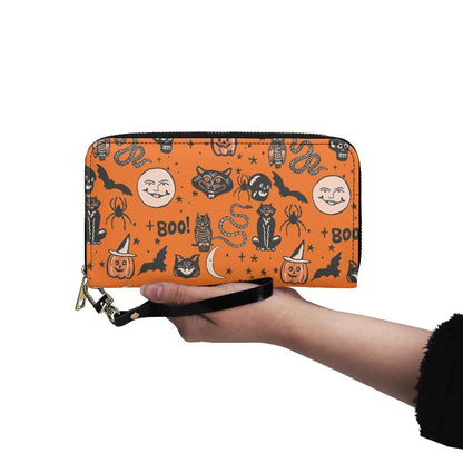 Vintage Halloween Vegan Leather Wallet