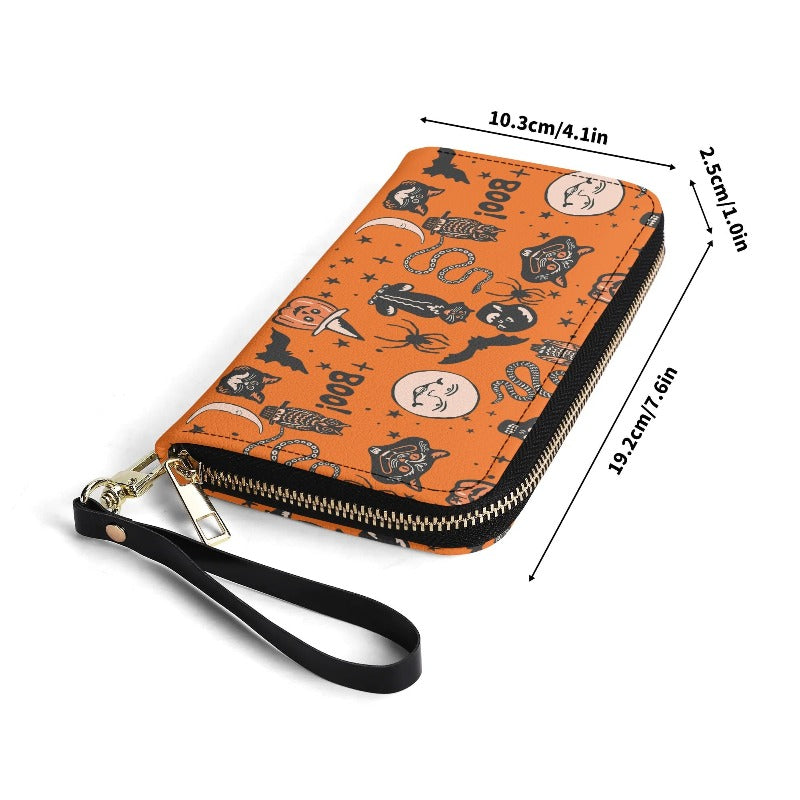 Vintage Halloween Vegan Leather Wallet