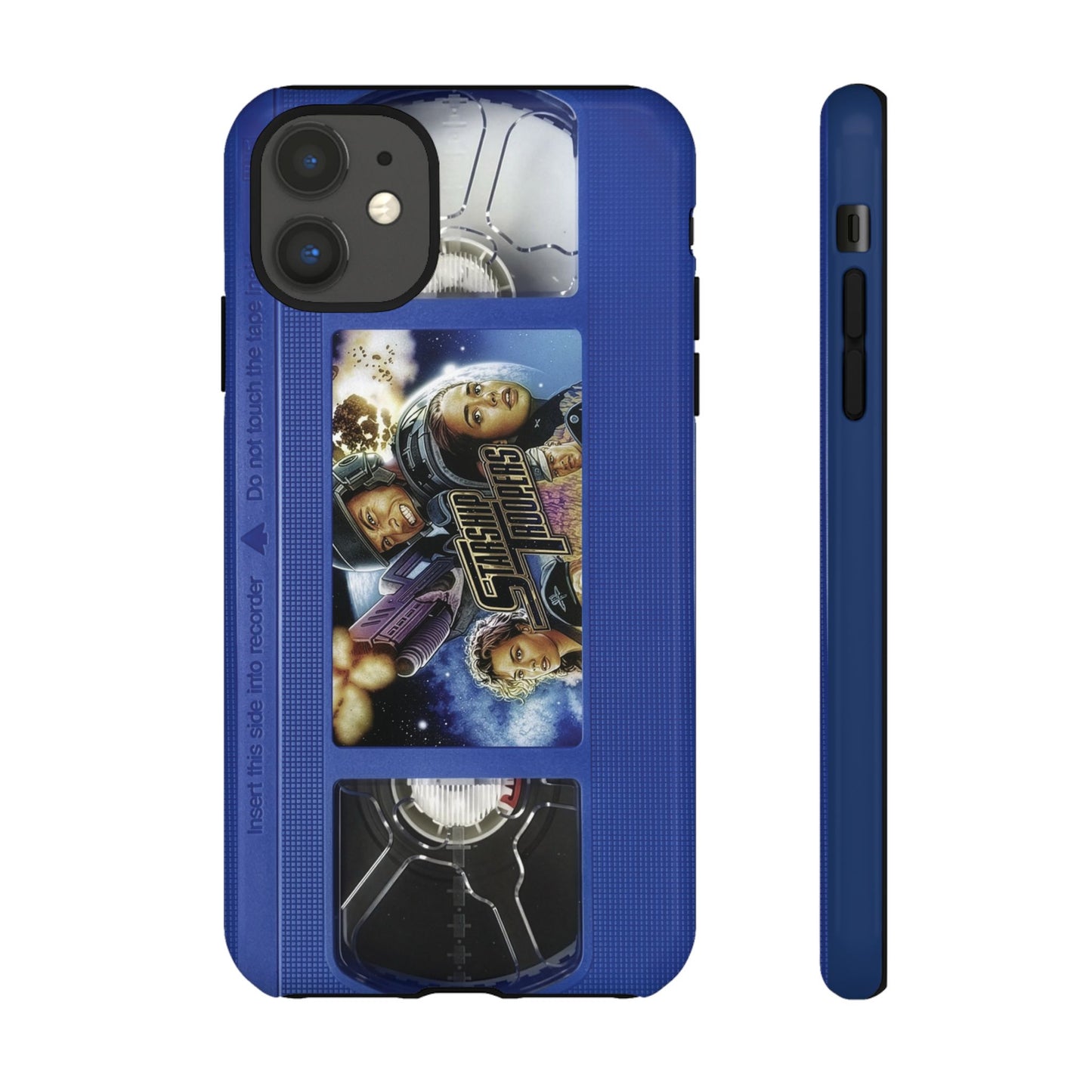 Starship Troopers Blue Impact Resistant VHS Phone Case