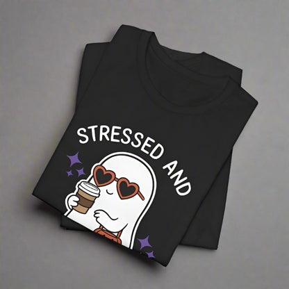 Stressed Ghost Full Print Tee