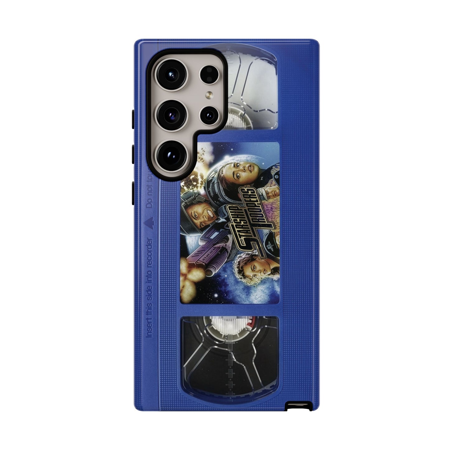 Starship Troopers Blue Impact Resistant VHS Phone Case
