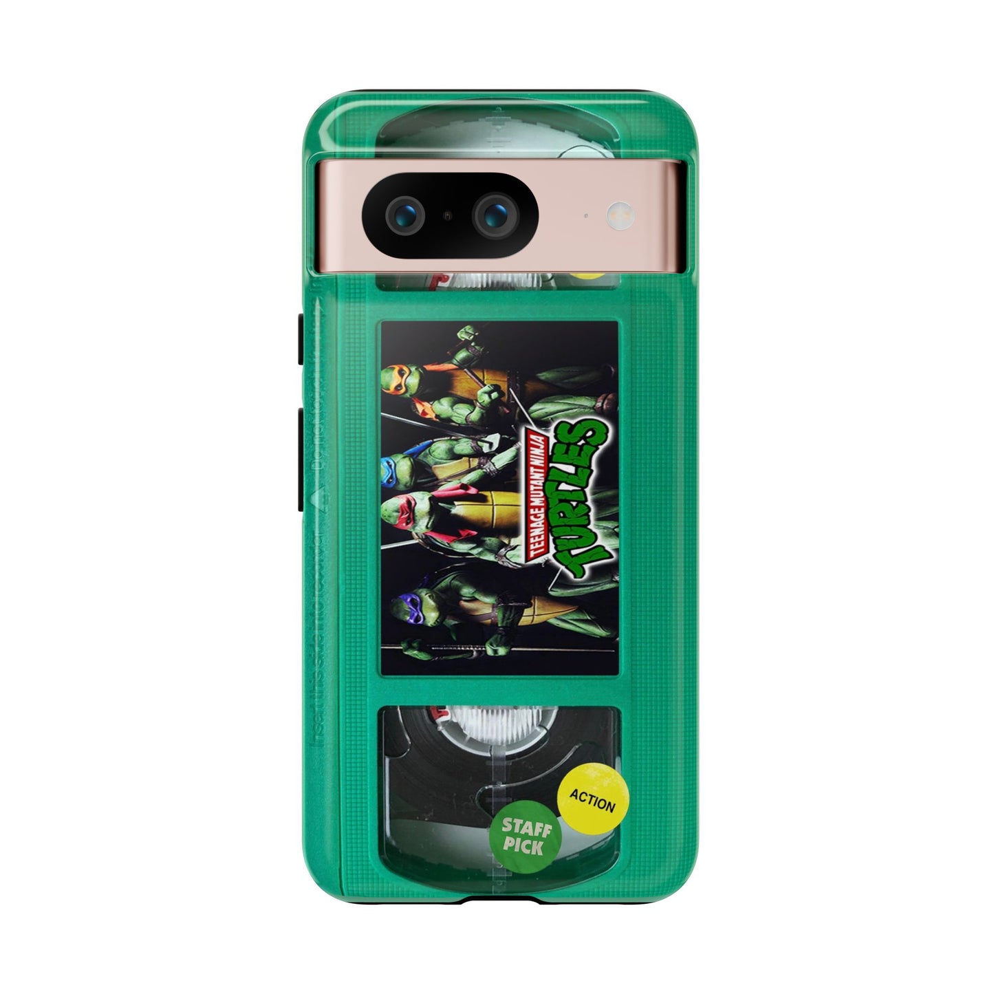 Teenage Turtles Green Impact Resistant VHS Phone Case