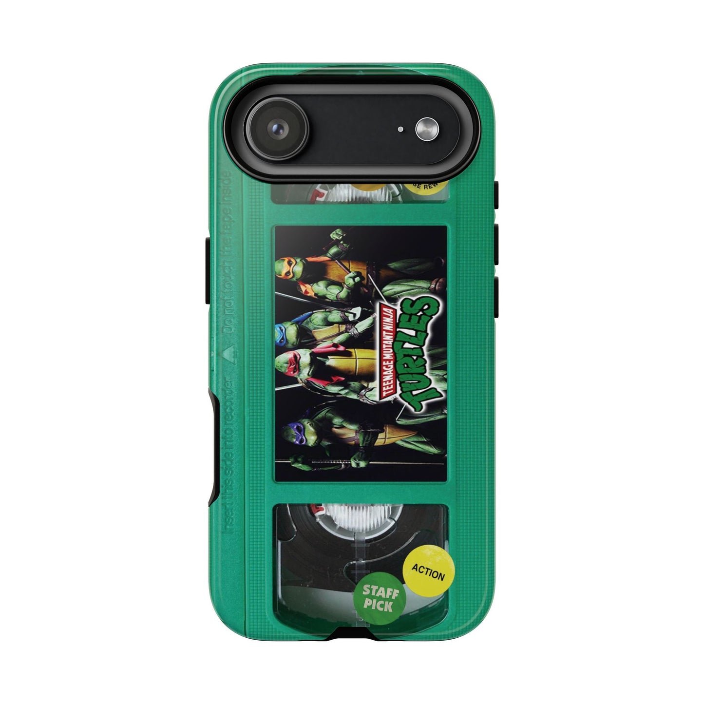 Teenage Turtles Green Impact Resistant VHS Phone Case