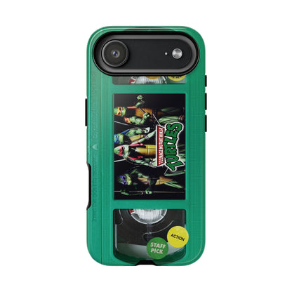 Teenage Turtles Green Impact Resistant VHS Phone Case