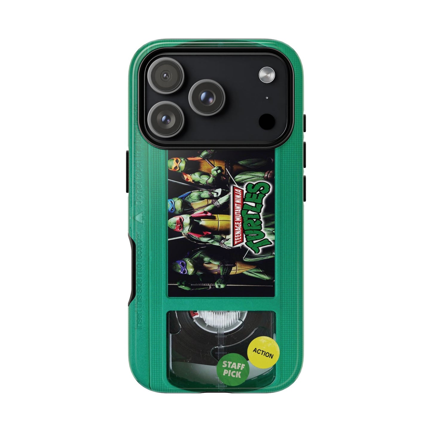 Teenage Turtles Green Impact Resistant VHS Phone Case