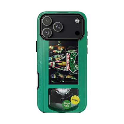Teenage Turtles Green Impact Resistant VHS Phone Case