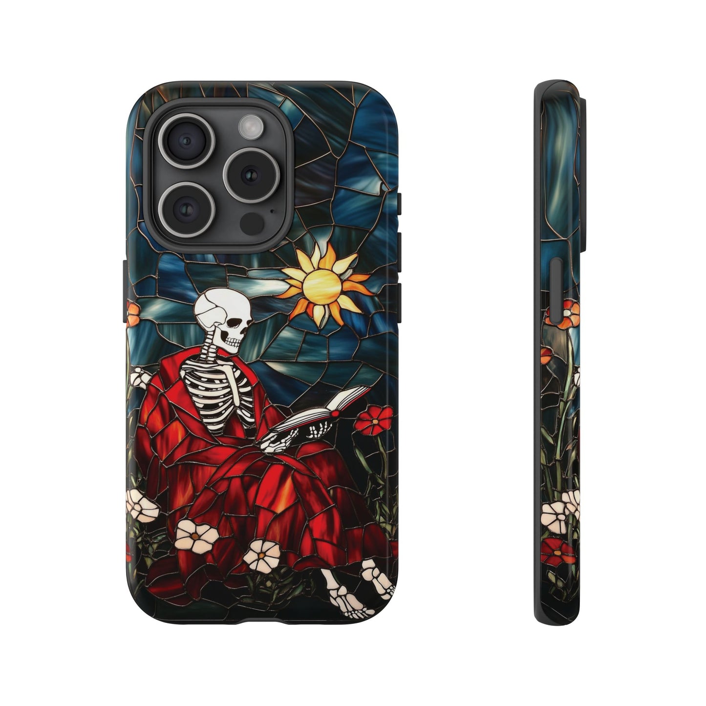 Bookish Skeleton Phone Case