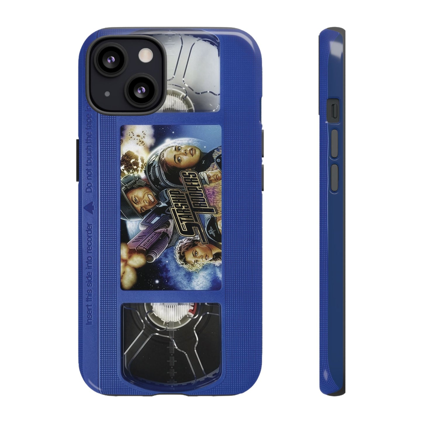 Starship Troopers Blue Impact Resistant VHS Phone Case