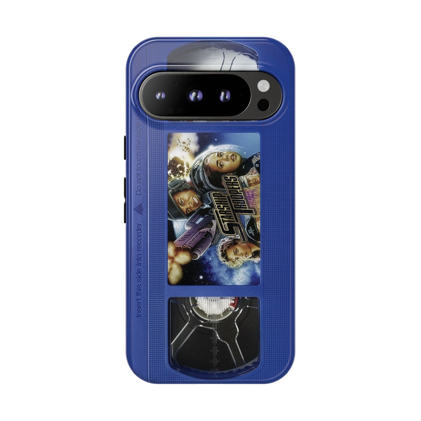 Starship Troopers Blue Impact Resistant VHS Phone Case
