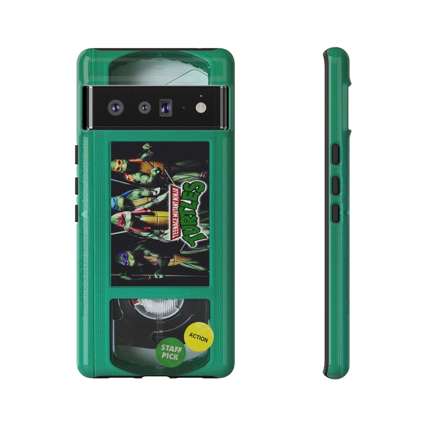 Teenage Turtles Green Impact Resistant VHS Phone Case