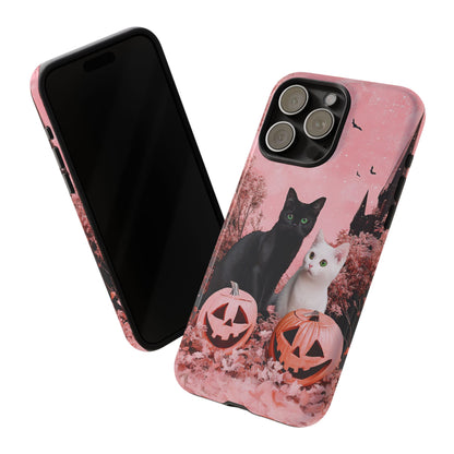 Retro Fall Kitties Impact Resistant Phone Case