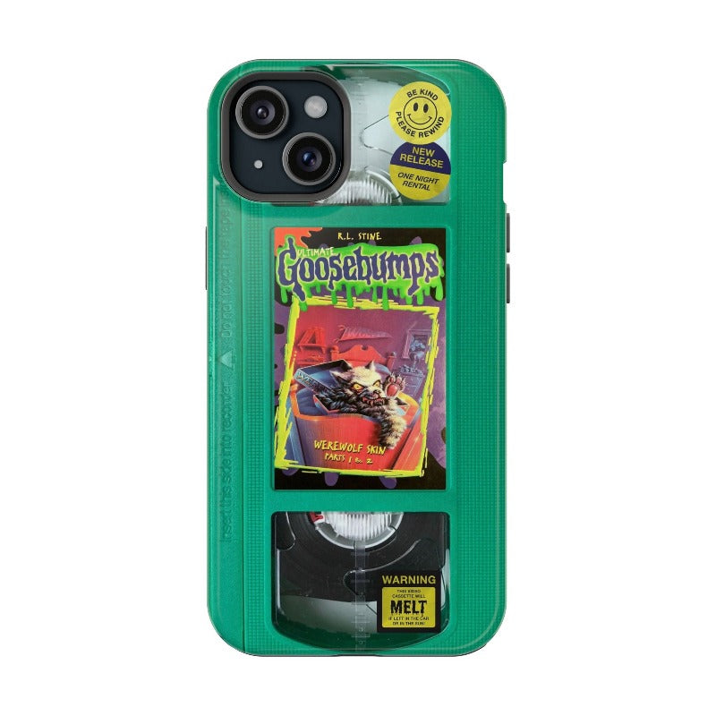 Green Goosebumps MagSafe VHS Phone Case