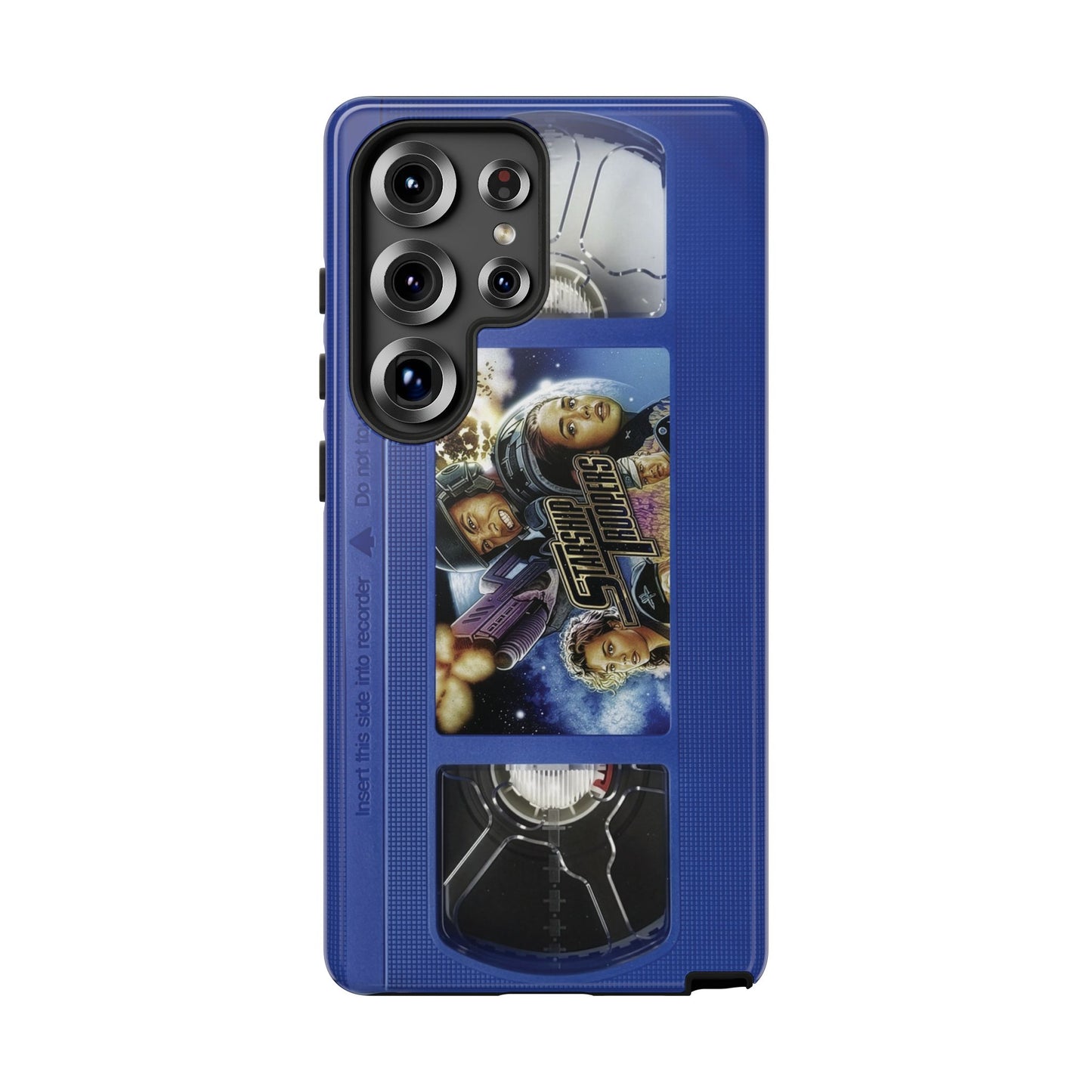 Starship Troopers Blue Impact Resistant VHS Phone Case