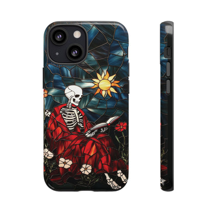 Bookish Skeleton Phone Case