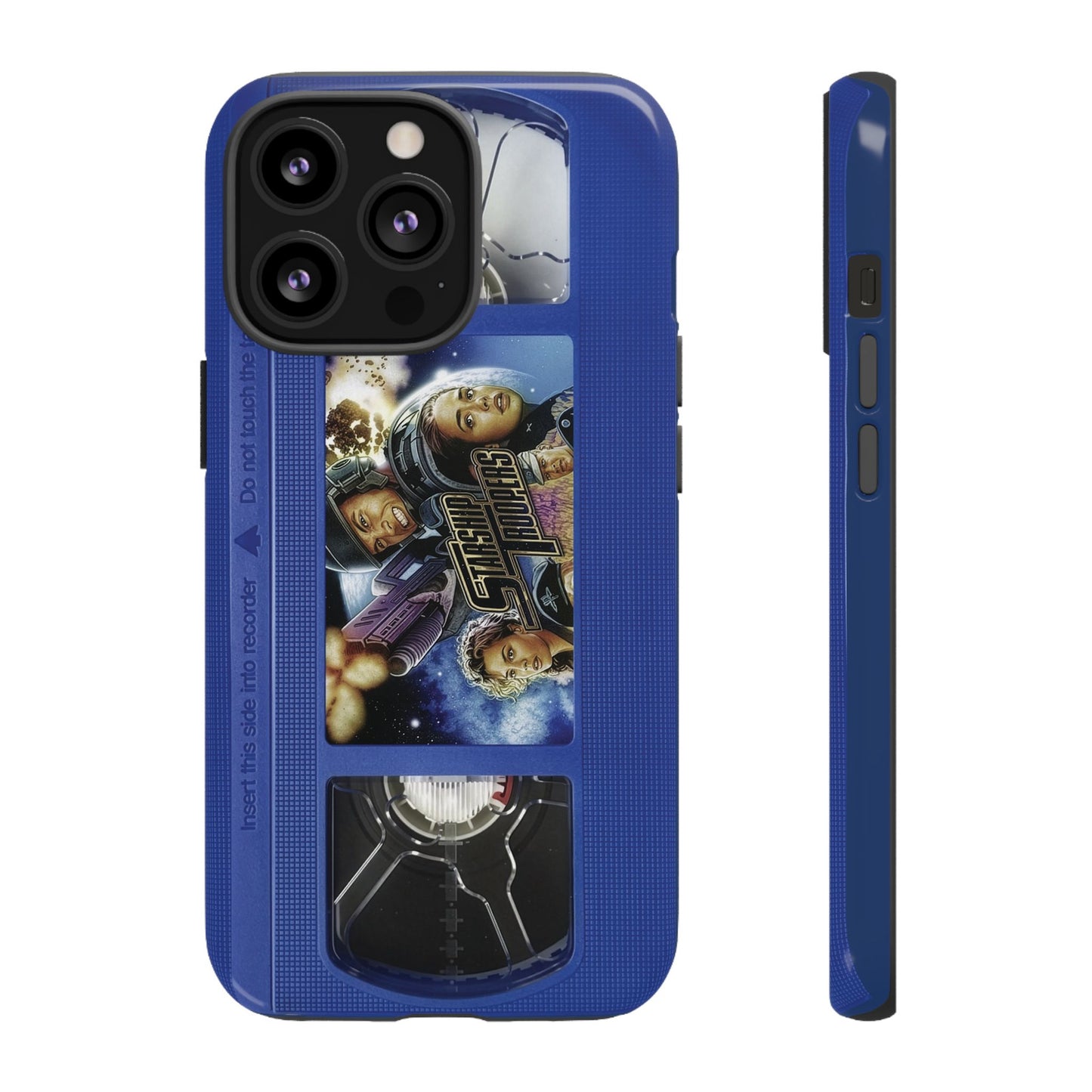 Starship Troopers Blue Impact Resistant VHS Phone Case