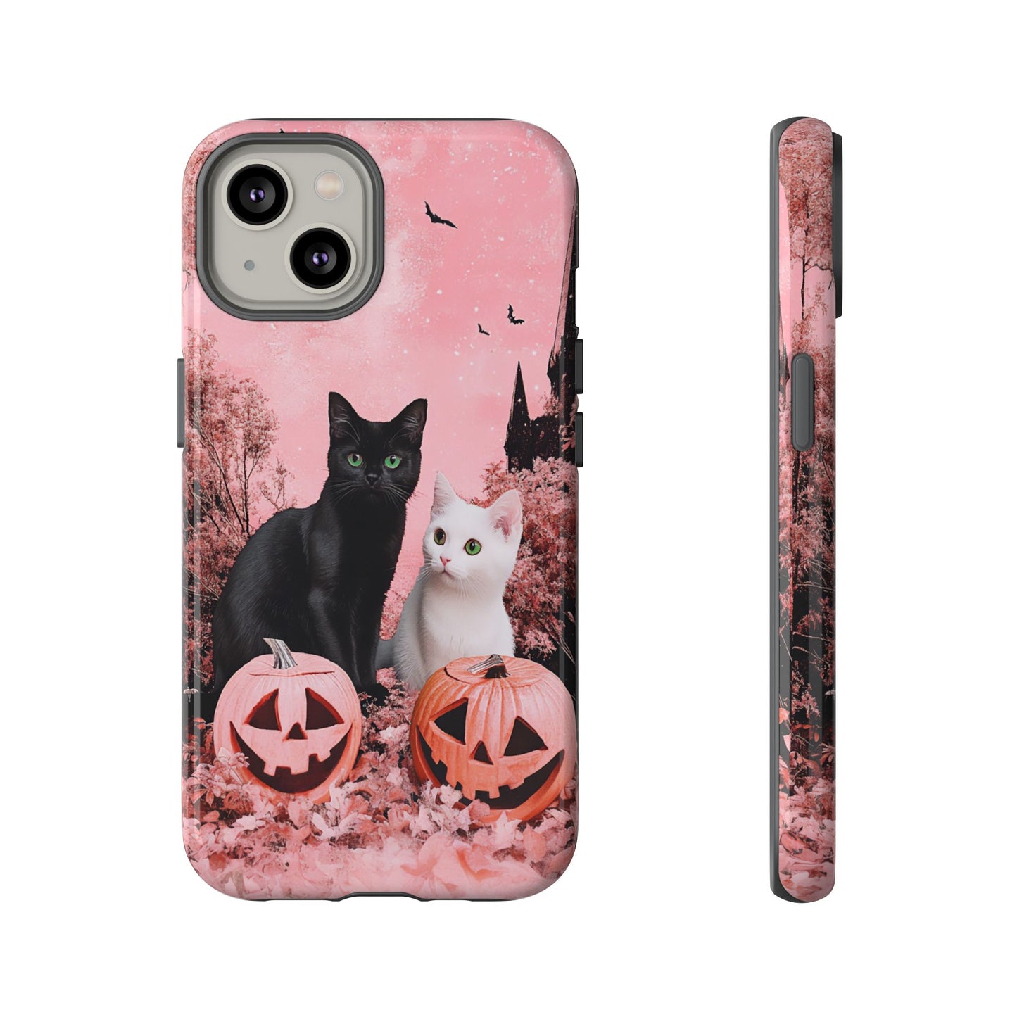 Retro Fall Kitties Impact Resistant Phone Case