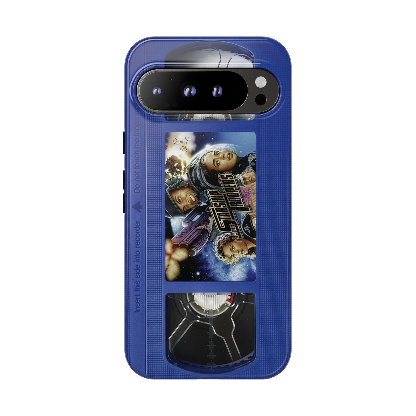 Starship Troopers Blue Impact Resistant VHS Phone Case