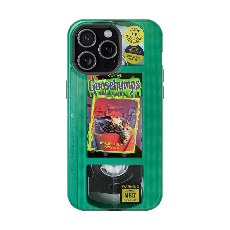 Green Goosebumps MagSafe VHS Phone Case