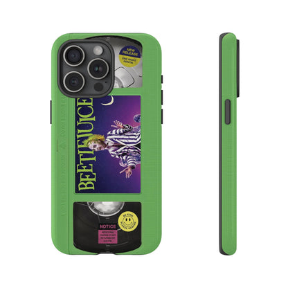 BJ  Limited Edition Green Impact Resistant VHS Phone Case