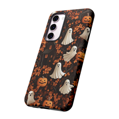 Halloween Ghosts and Leaves 3D Effect Phone Case