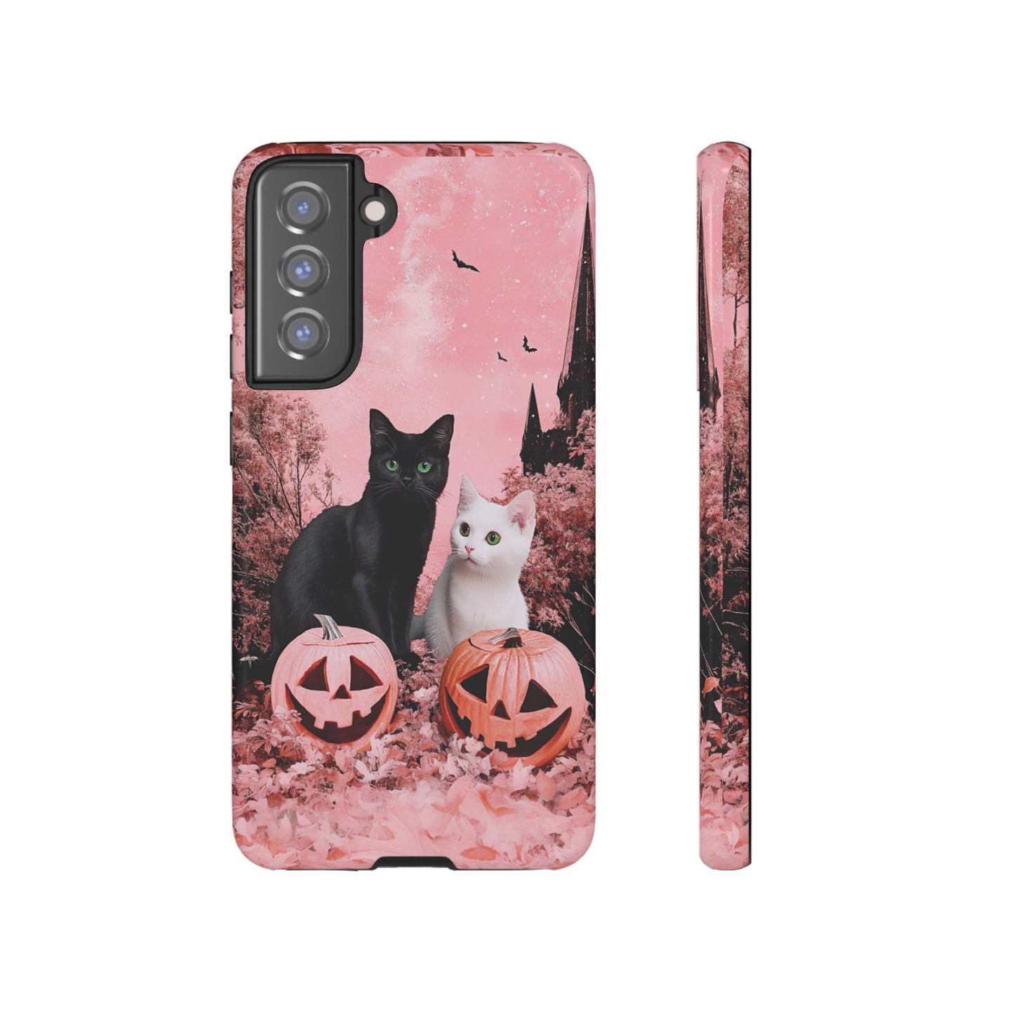 Retro Fall Kitties Impact Resistant Phone Case