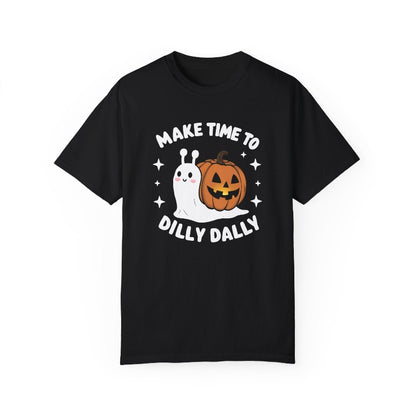 Dilly Dally Ghost Snail Comfort Colors Tee