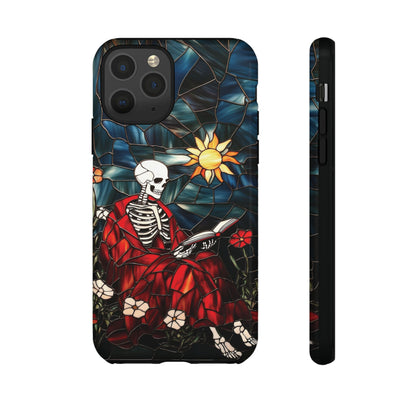 Bookish Skeleton Phone Case