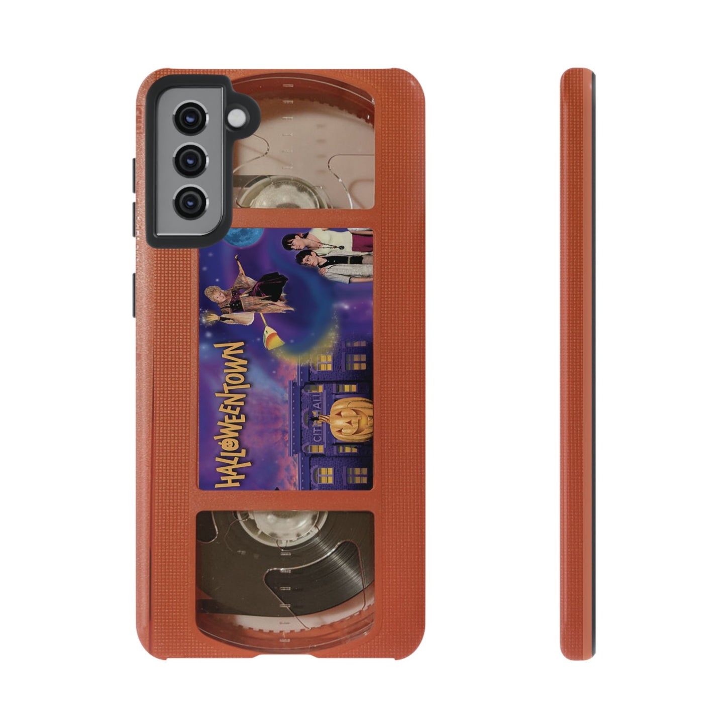 Halloween Town Orange Impact Resistant Phone Case