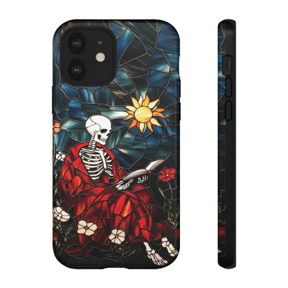 Bookish Skeleton Phone Case