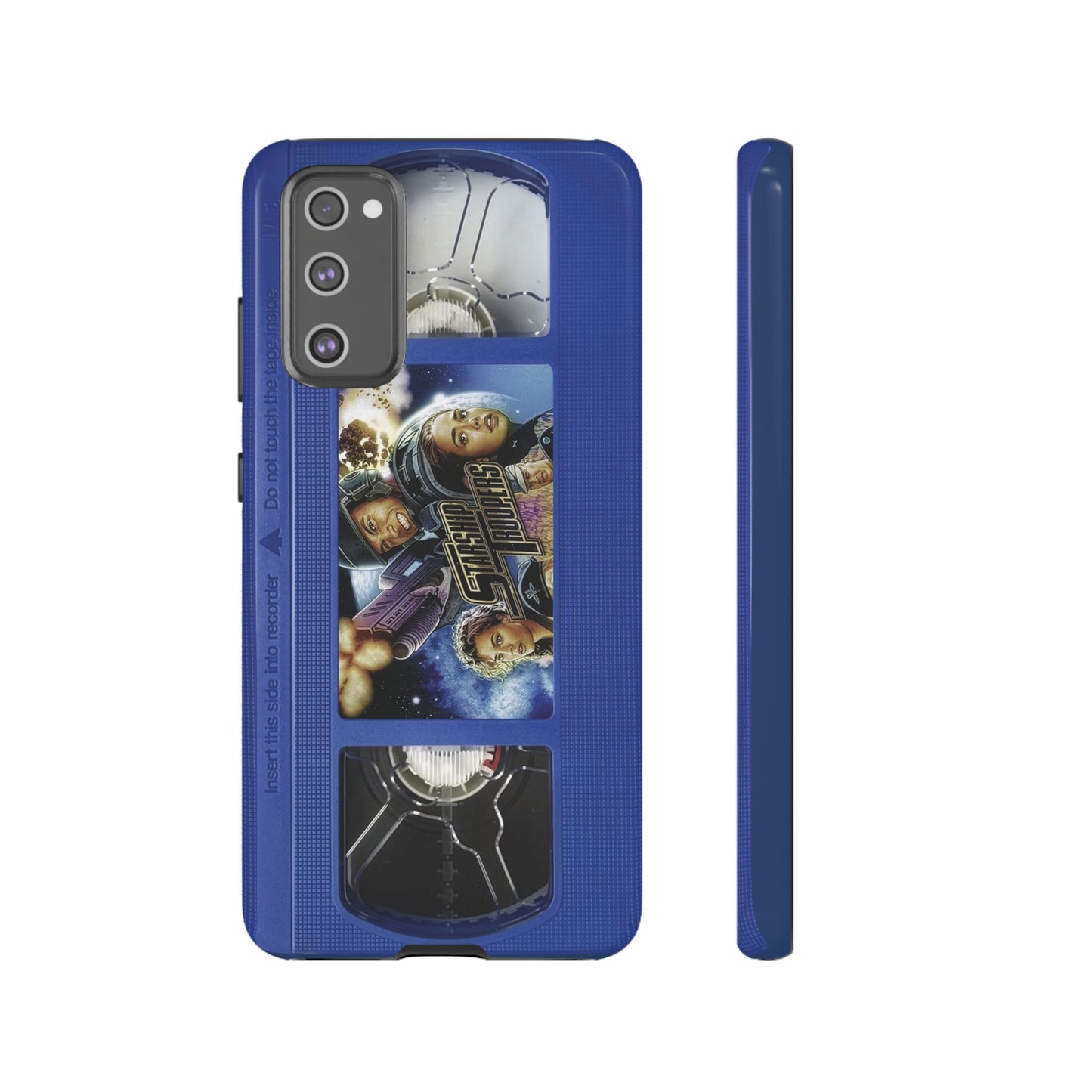 Starship Troopers Blue Impact Resistant VHS Phone Case