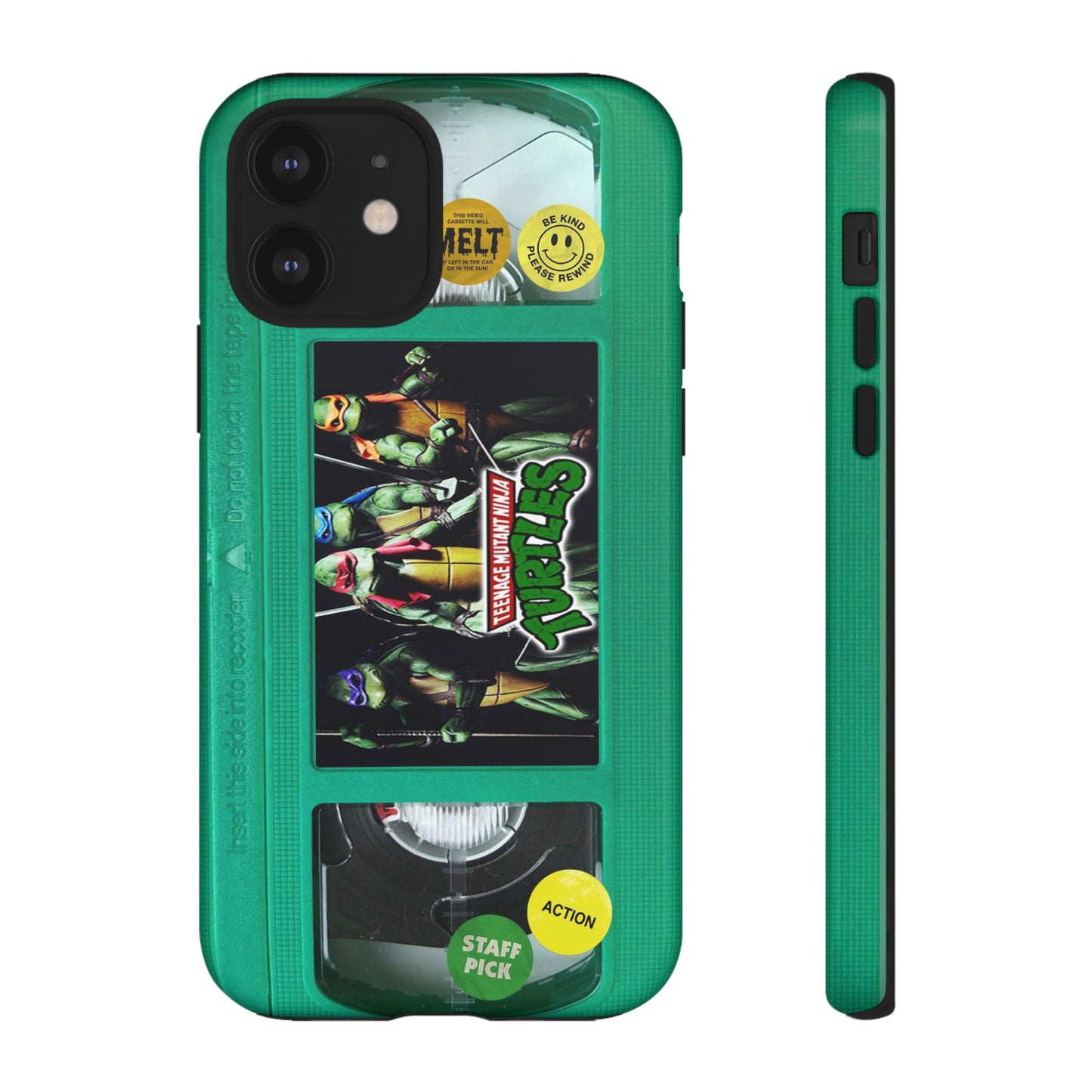 Teenage Turtles Green Impact Resistant VHS Phone Case