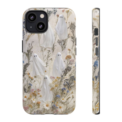 Pressed Floral Ghost Impact Resistant Phone Case