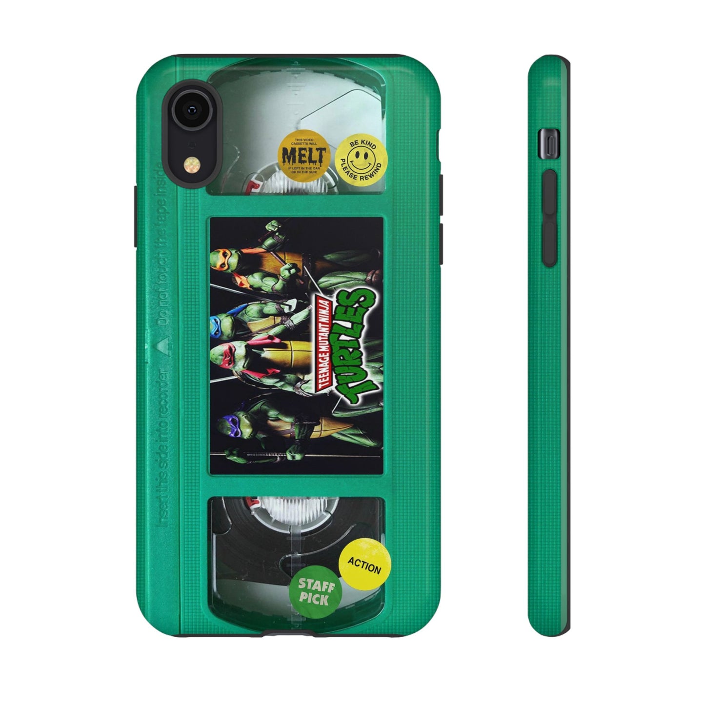 Teenage Turtles Green Impact Resistant VHS Phone Case