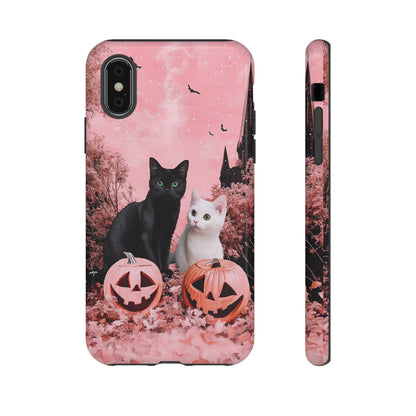 Retro Fall Kitties Impact Resistant Phone Case