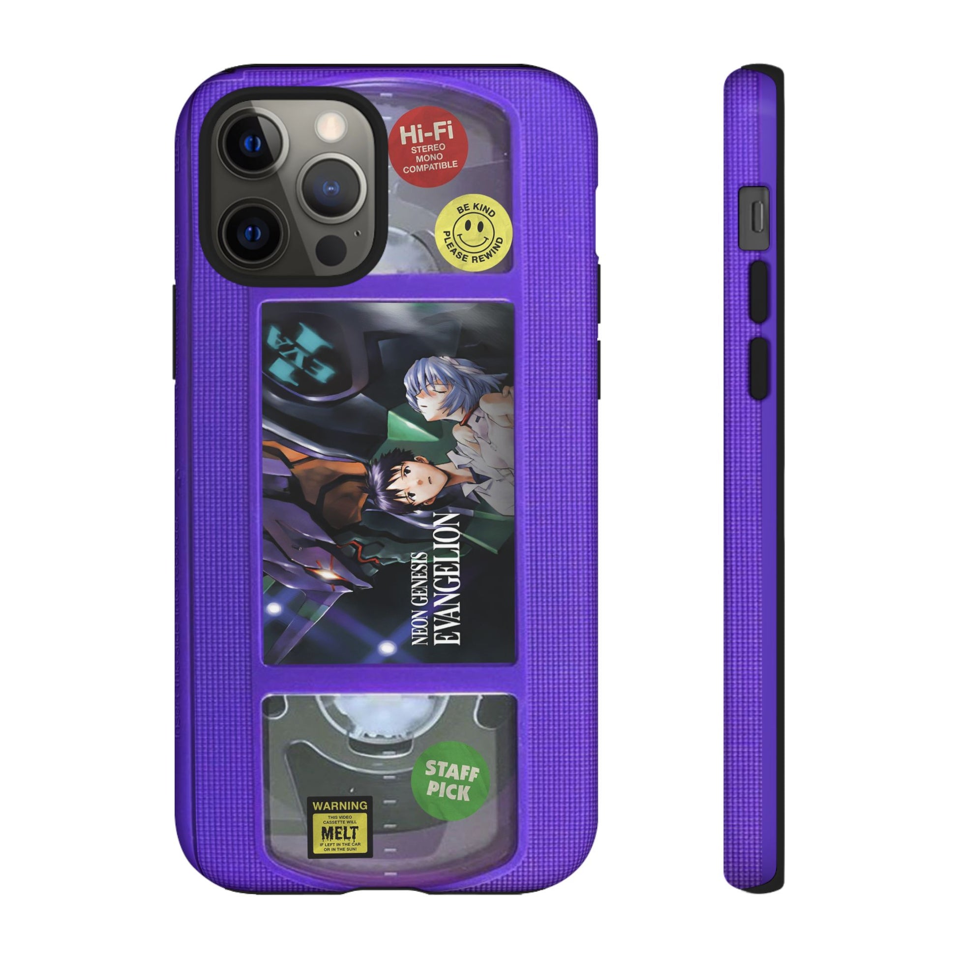 NG Evangelion Purple Edition VHS Phone Case NG Evangelion Purple Edition VHS Phone Case