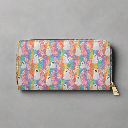 Pastel Ghost Zipper Wallet