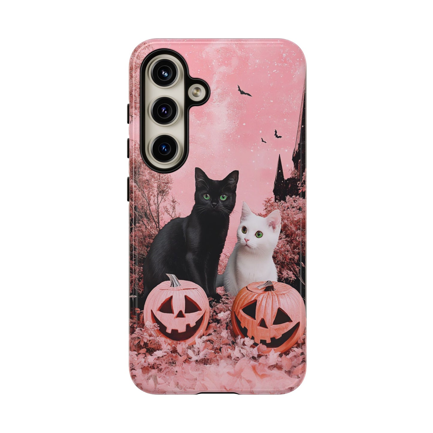 Retro Fall Kitties Impact Resistant Phone Case