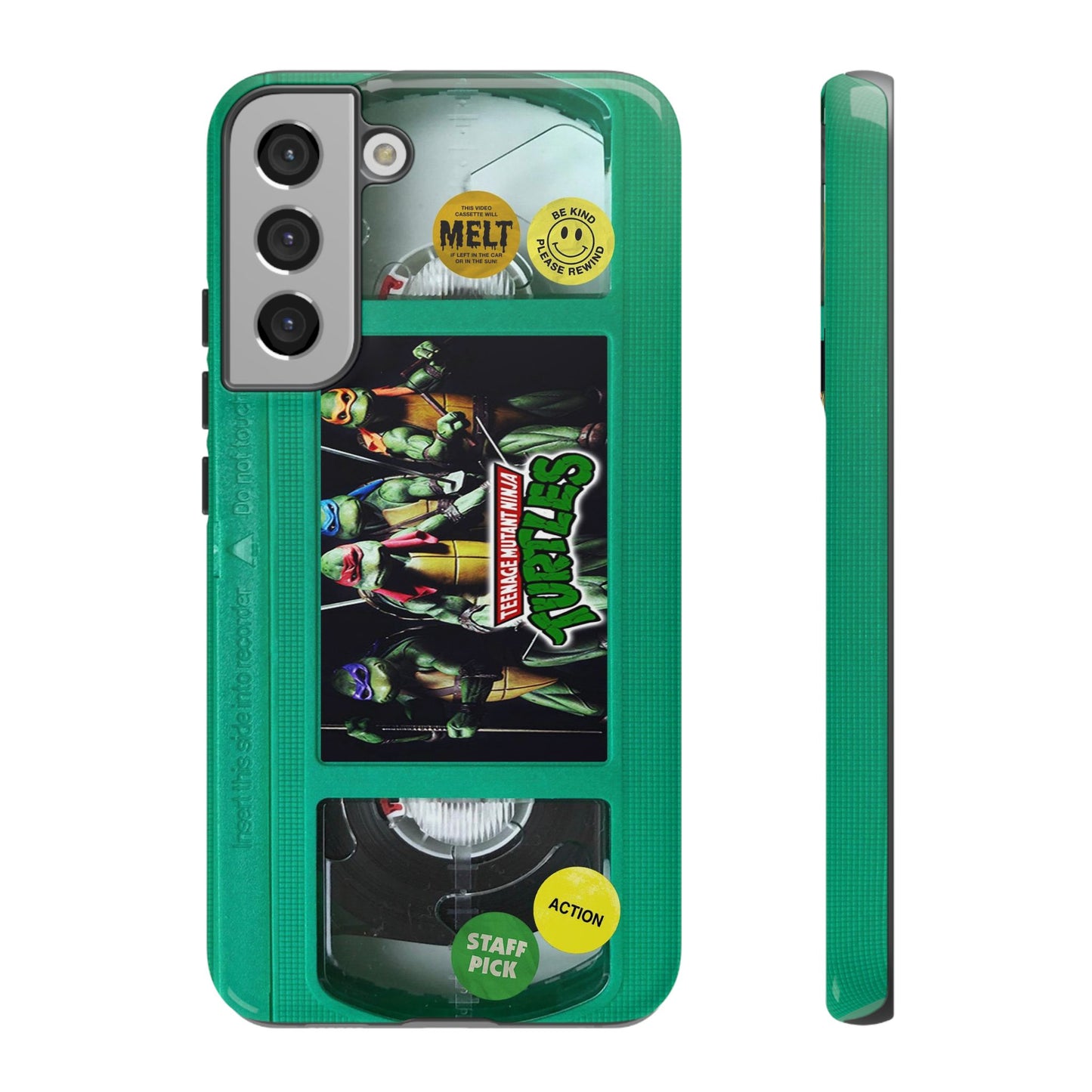 Teenage Turtles Green Impact Resistant VHS Phone Case